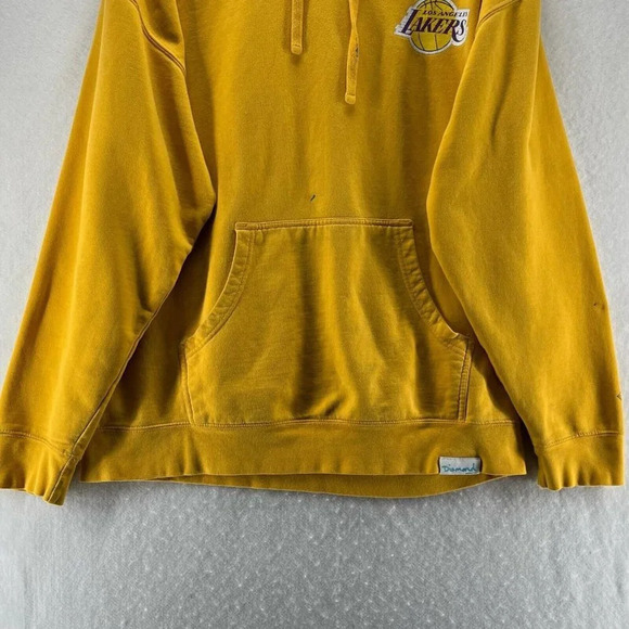 Diamond Supply Co Hoodie Mens XL LA Lakers Space Jam Taz-Mania Sweatshirt Yellow - Picture 4 of 13